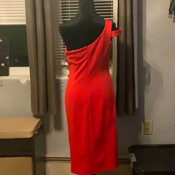 Aidan Elegant Red Women's Dress - Picture 2 of 5